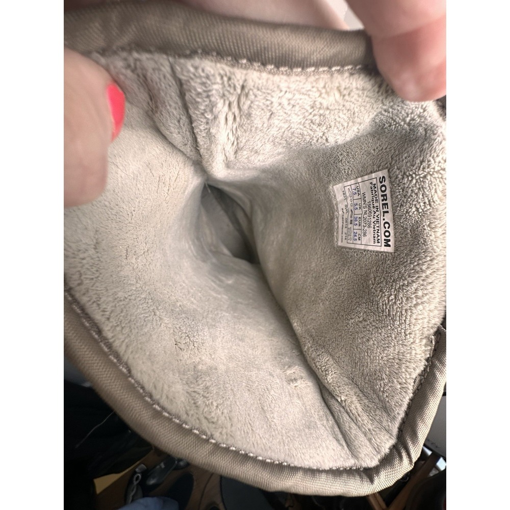 Sorel Campus Tall Winter Snow Boots Quilted Suede Pull-On Womens 7.5 Gorpcore - Picture 6 of 12